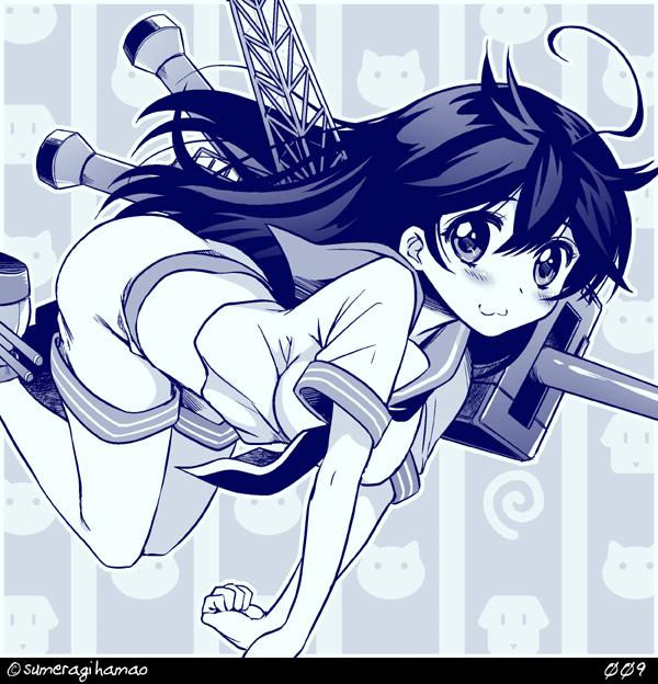 ushio and tama (kantai collection) drawn by sumeragi_hamao