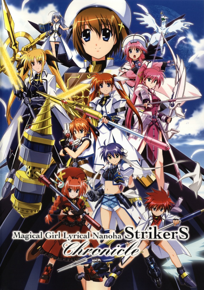 fate testarossa, takamachi nanoha, yagami hayate, raising heart, bardiche, and 18 more (lyrical nanoha and 1 more)