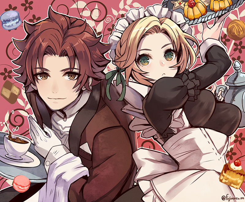 ingrid brandl galatea and sylvain jose gautier (fire emblem and 1 more) drawn by fujimaru_(green_sparrow)