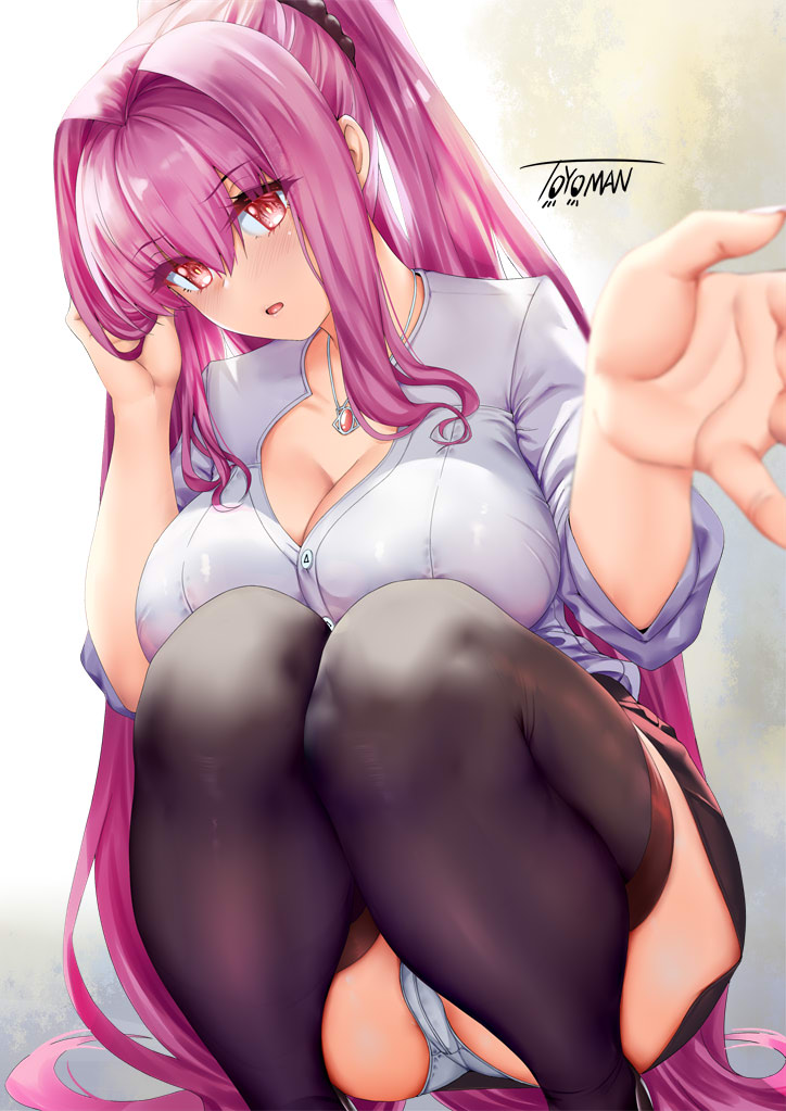scathach (fate and 1 more) drawn by toyoman