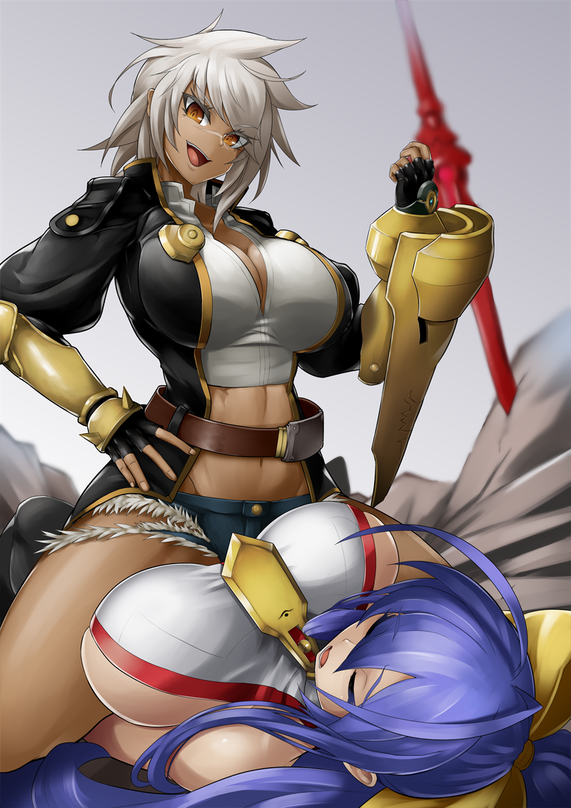mai natsume and bullet (blazblue and 2 more) drawn by sowel_(sk3)