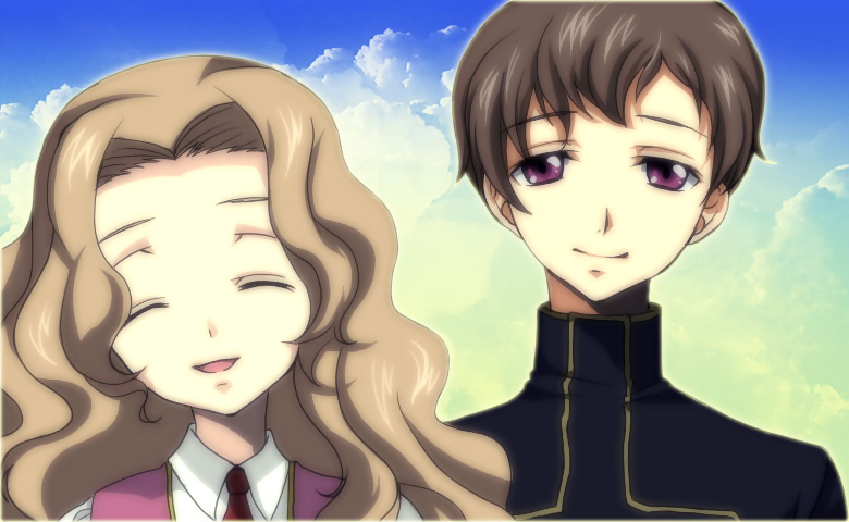 nunnally vi britannia and rolo lamperouge (code geass) drawn by em-noor