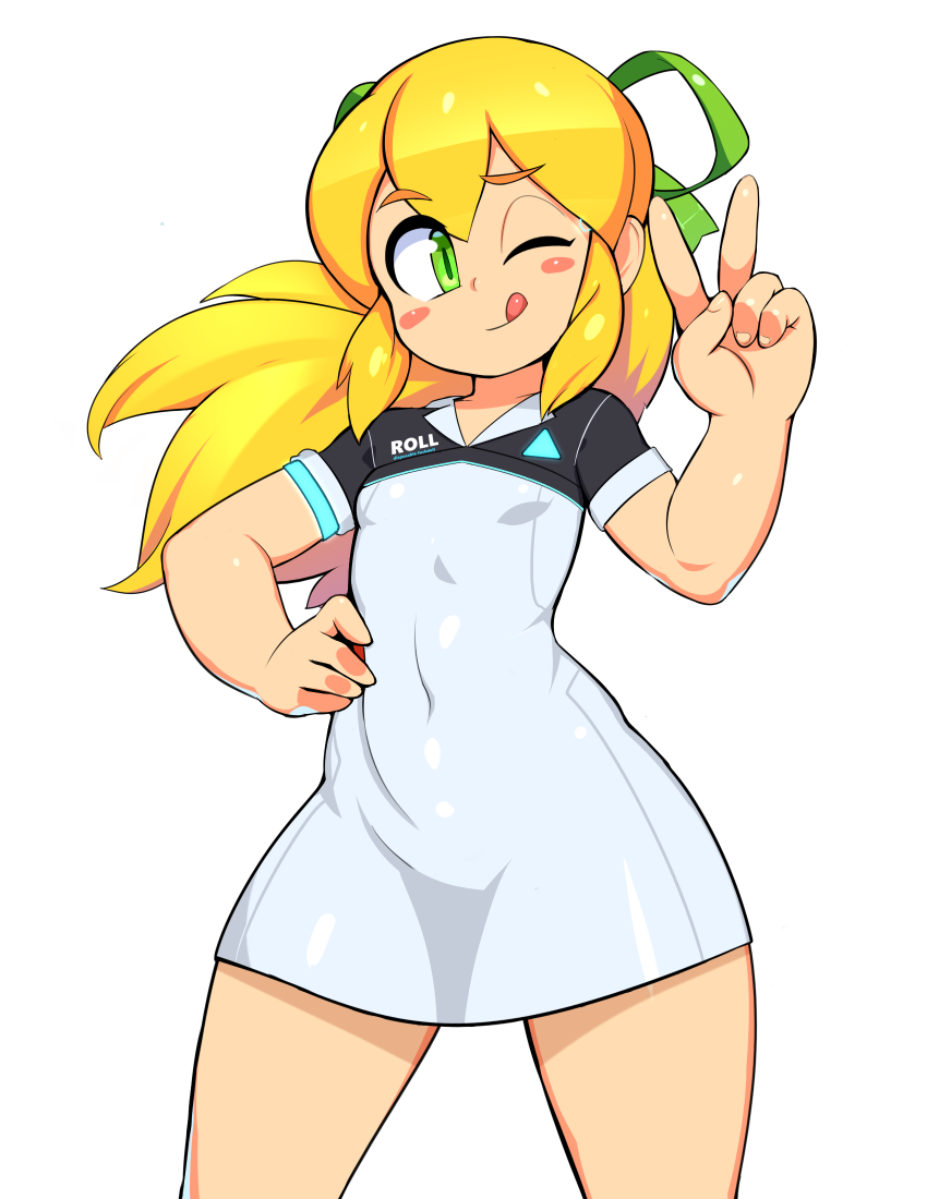 roll (mega man and 1 more) drawn by nisetanaka