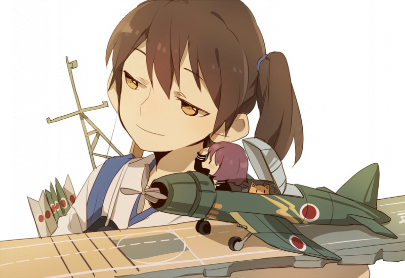 kaga, fairy, and reppuu (kantai collection) drawn by d.y.x.