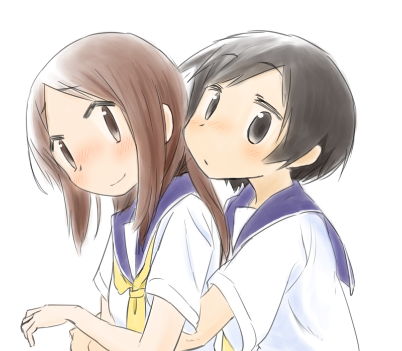 okano kei and hasegawa fumi (yuyushiki) drawn by uasi