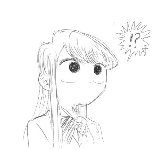 komi shouko (komi-san wa komyushou desu) drawn by mitsugu