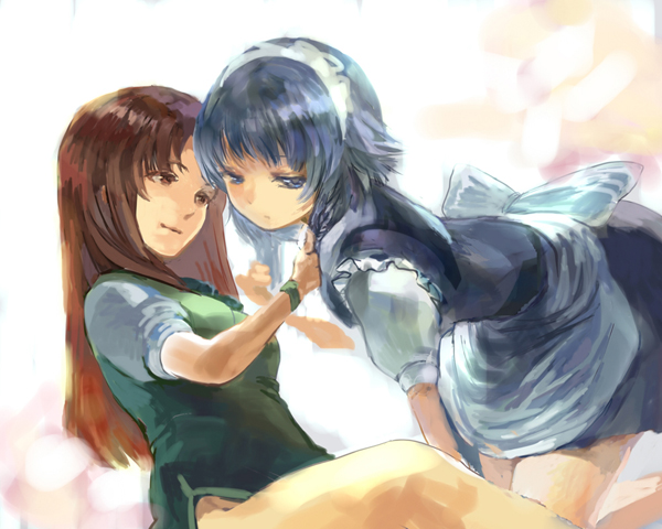 izayoi sakuya and hong meiling (touhou) drawn by nove_(legge)