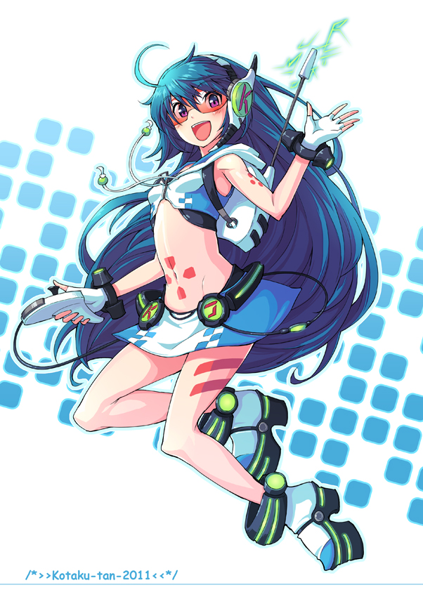 kotaku-tan (original and 1 more) drawn by michairu
