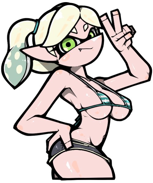 inkling player character and inkling girl (splatoon) drawn by name_omoitukan2