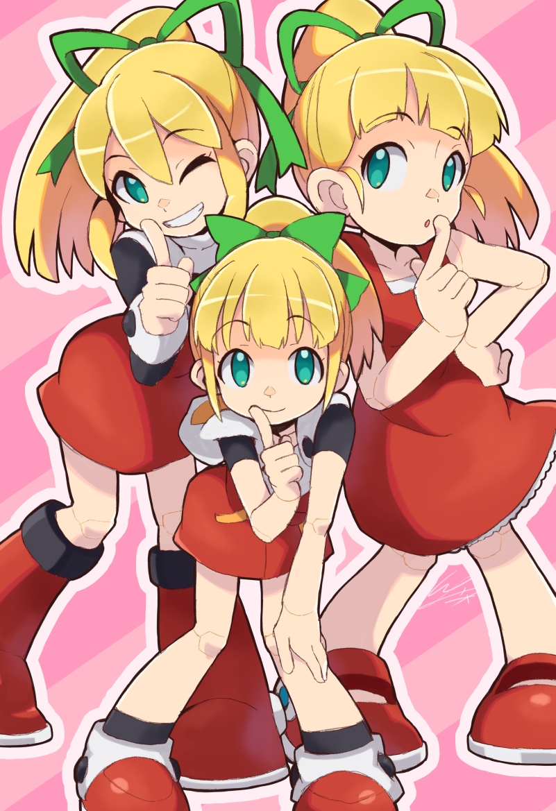roll (mega man and 1 more) drawn by io_naomichi