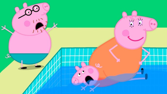 peppa pig, mummy pig, and daddy pig (peppa pig)
