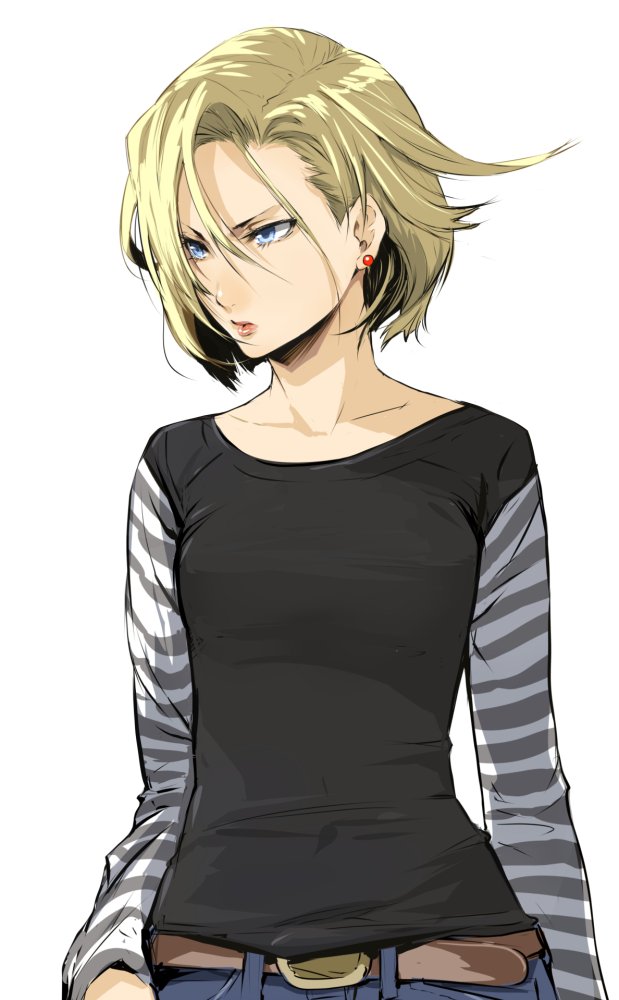 android 18 (dragon ball and 1 more) drawn by enami_katsumi