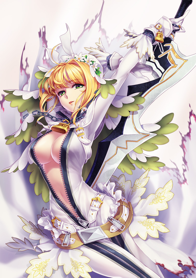 nero claudius (fate and 2 more) drawn by yeruen