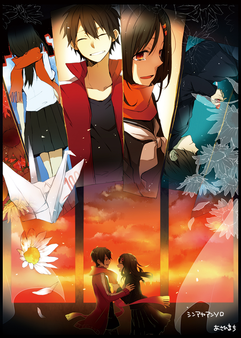 tateyama ayano and kisaragi shintarou (kagerou project and 1 more) drawn by asahimachi