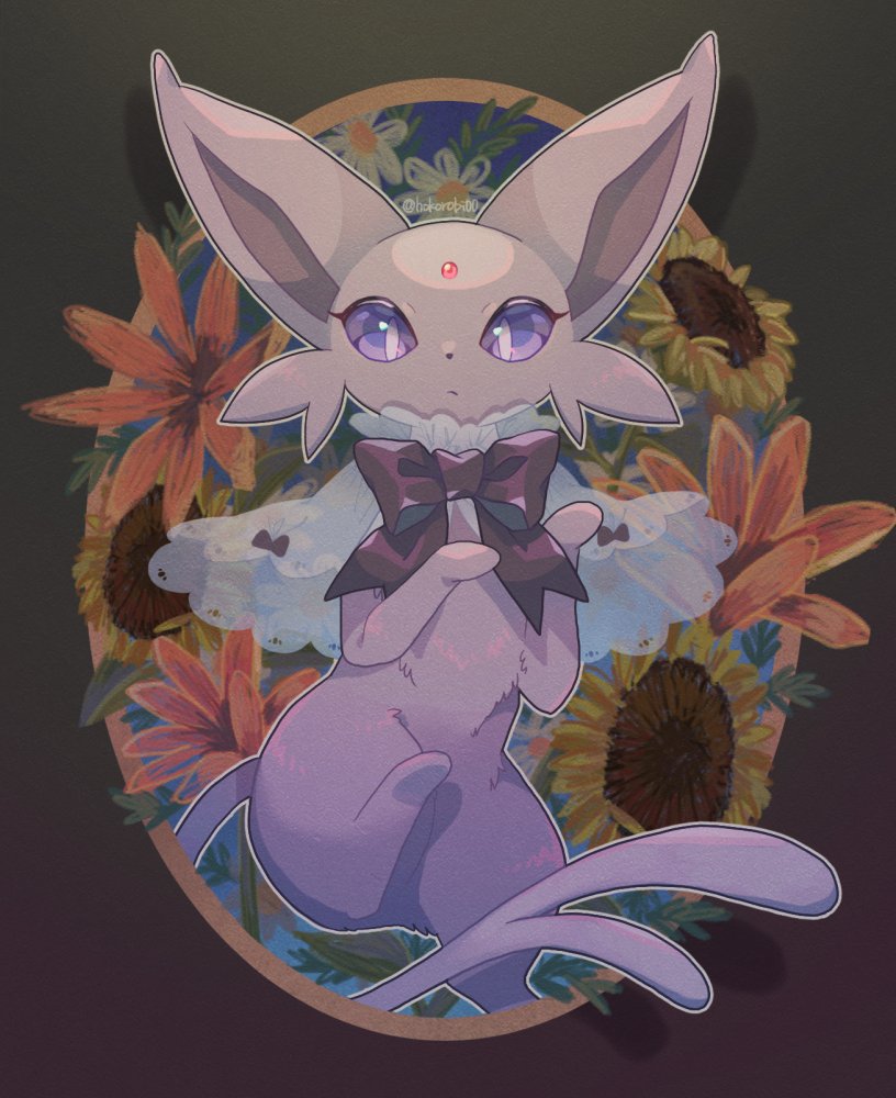 espeon (pokemon) drawn by s_(happycolor_329)