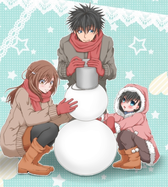 misaka mikoto and kamijou touma (toaru majutsu no index and 1 more) drawn by hiro_(hirohiro31)