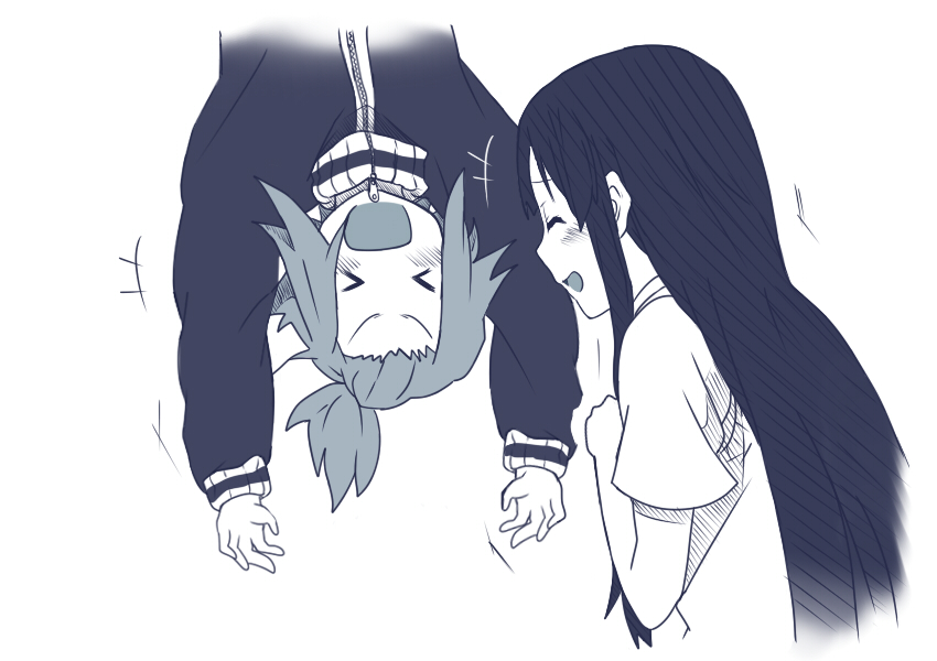 akiyama mio and tainaka ritsu (k-on!) drawn by suan_ringo