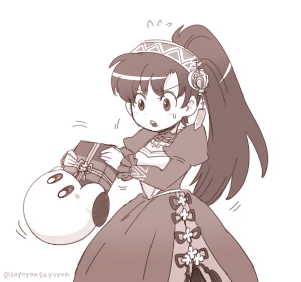 kirby, lyn, and oomoto makiko (fire emblem and 3 more) drawn by sayoyonsayoyo
