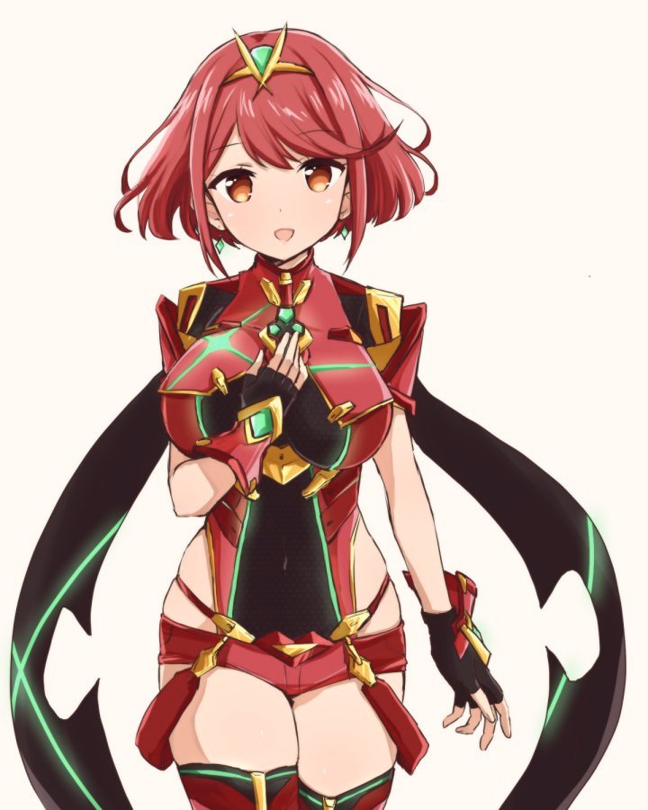 pyra (xenoblade chronicles and 1 more) drawn by madanai_(morisumeshi)