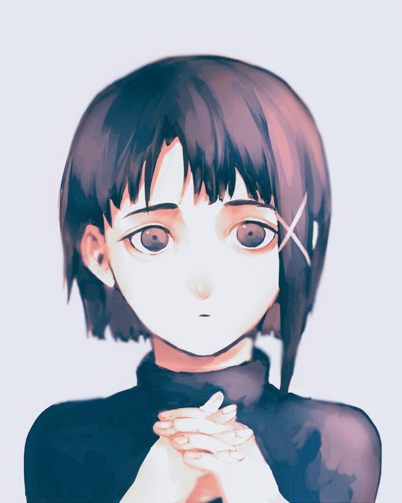 iwakura lain (serial experiments lain) drawn by ei_(13805181)