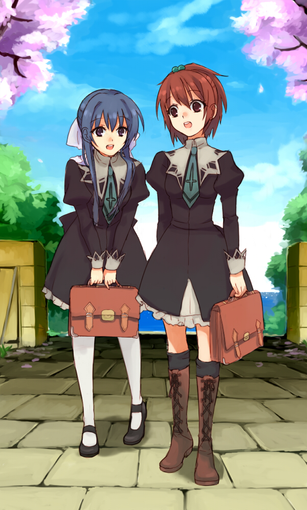 aoi nagisa and suzumi tamao (strawberry panic!) drawn by 01_0219