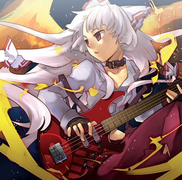 fujiwara no mokou (touhou and 1 more) drawn by inuinui