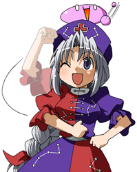 yagokoro eirin (touhou) drawn by maso_(ascii_art)