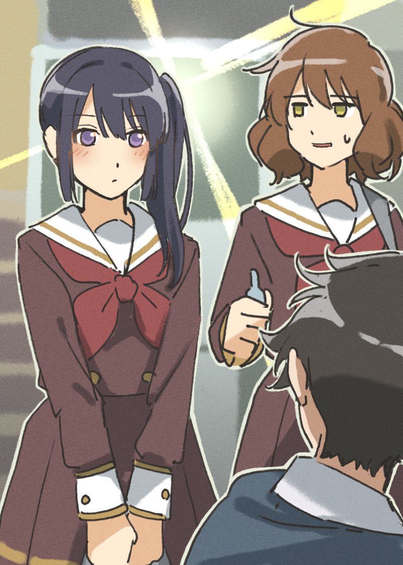 oumae kumiko, kousaka reina, and taki noboru (hibike! euphonium) drawn by fuyuhino