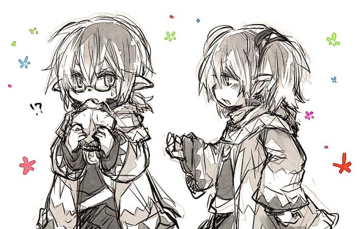adventurer (final fantasy and 1 more) drawn by fujiwara_akina