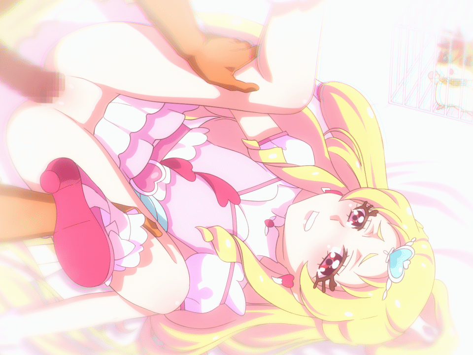 hug-tan, harryham harry, and cure tomorrow (precure and 1 more) drawn by mushiro_(nijie728995)