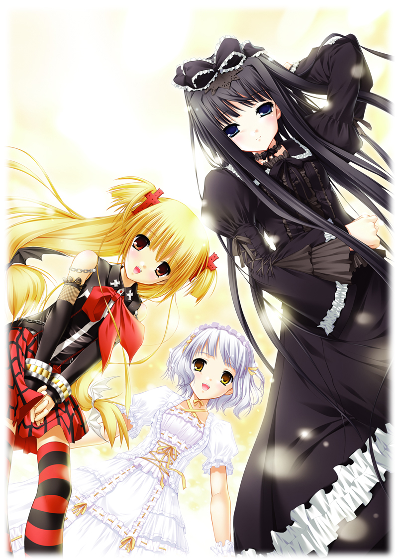 maya, karen, and miu (triptych) drawn by nimura_yuuji