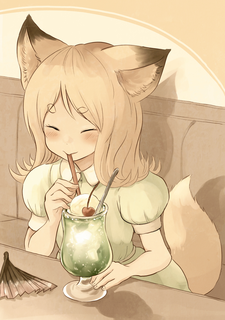 kitsune no oyome-chan and 1 more drawn by batta_(kanzume_quality)