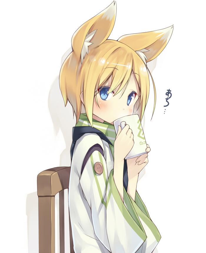 shiratama kitsune (original) drawn by poco_(asahi_age)
