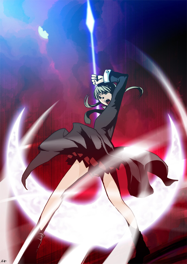 maka albarn and soul evans (soul eater) drawn by 7h2o