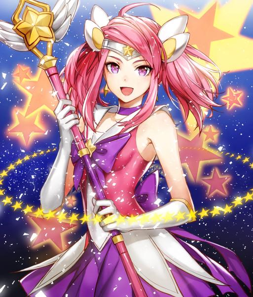 lux and star guardian lux (league of legends) drawn by komecchi