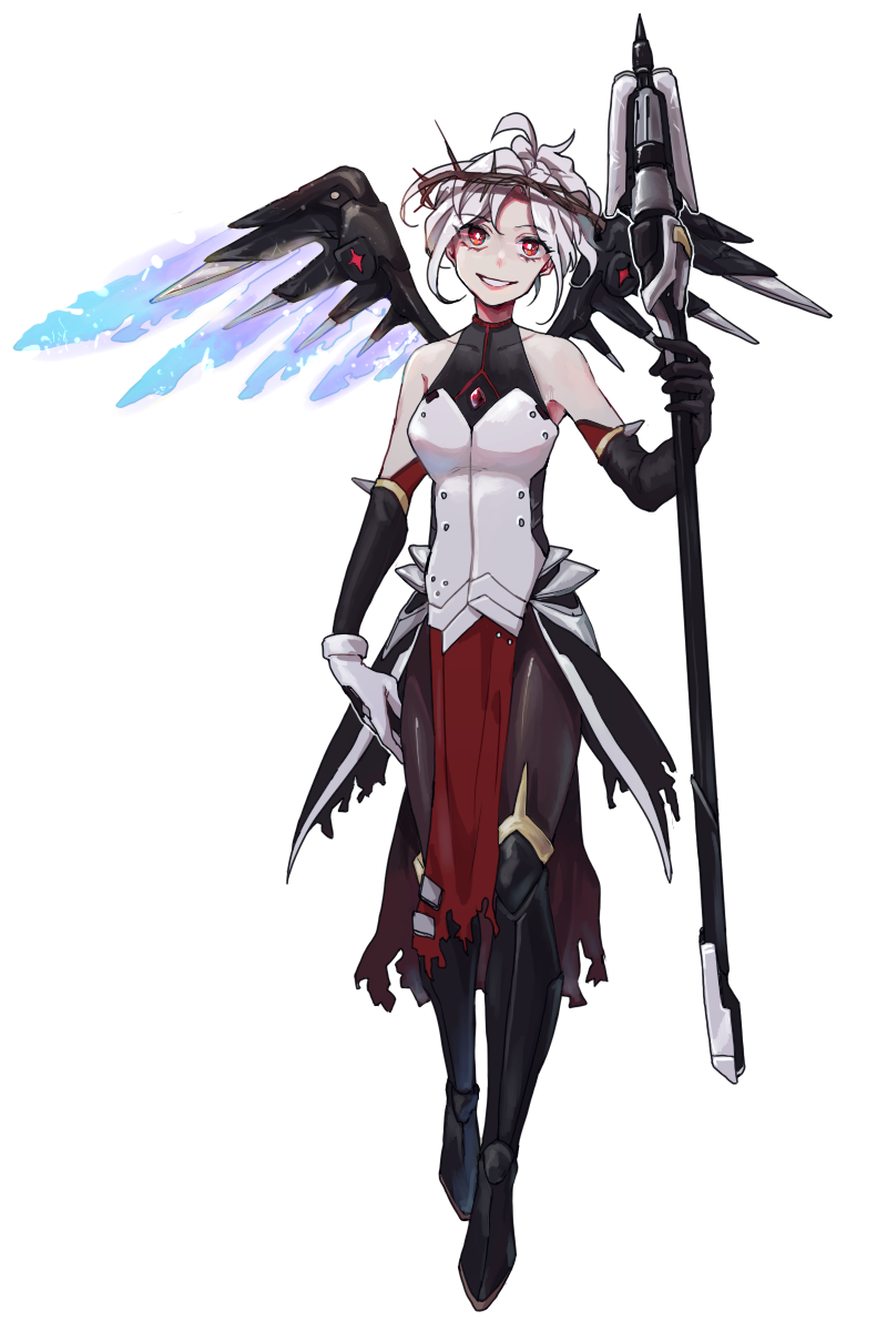 mercy (overwatch and 1 more) drawn by il_(ieru1826)