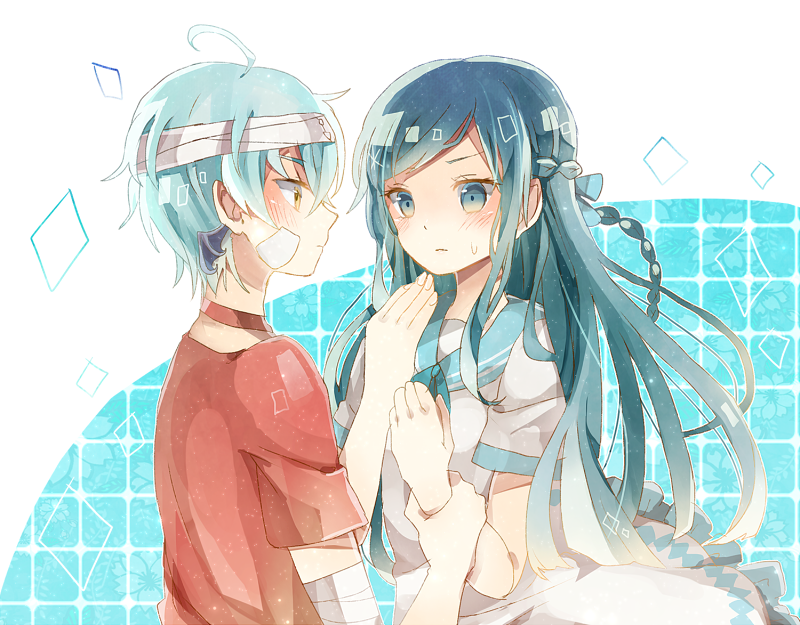 hishikawa rikka and ira (precure and 1 more) drawn by poison916