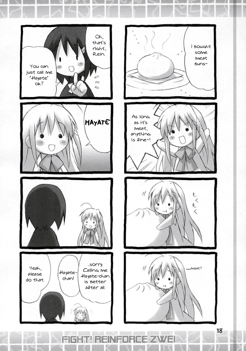 yagami hayate and reinforce zwei (lyrical nanoha and 1 more) drawn by eretto