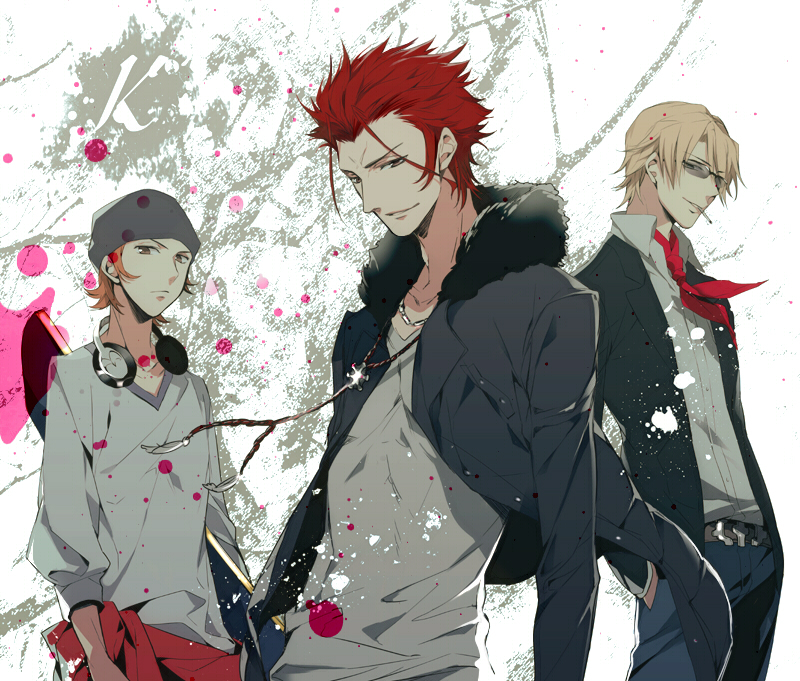 yata misaki, suoh mikoto, and kusanagi izumo (k-project) drawn by futaba_hazuki