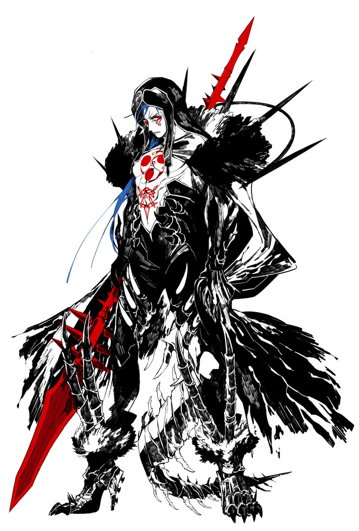 cu chulainn and cu chulainn alter (fate and 1 more) drawn by kirishima_(bodatto)