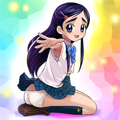 yukishiro honoka (precure and 1 more) drawn by haruyama_kazunori
