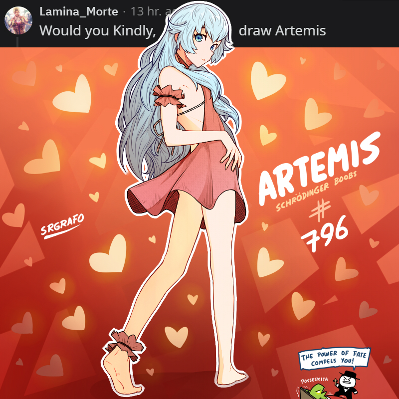 artemis (fate and 1 more) drawn by srgrafo