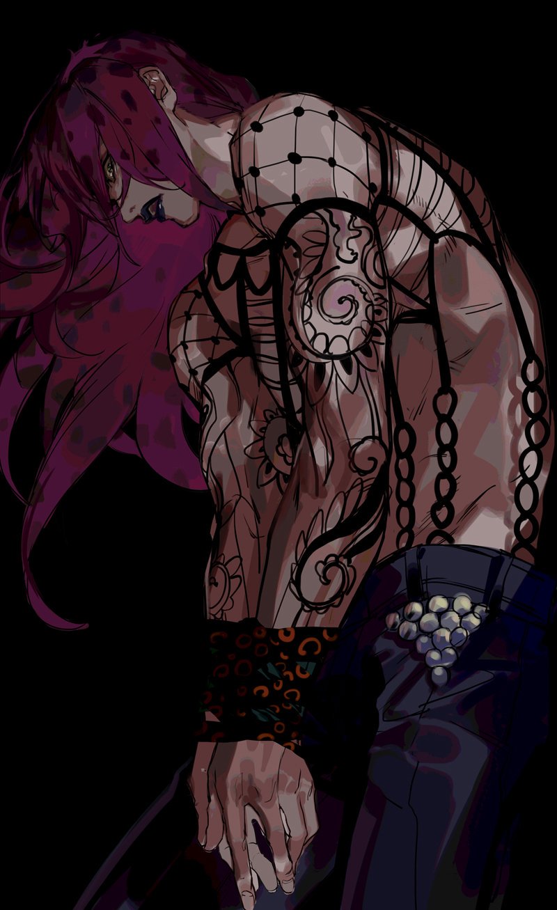 diavolo (jojo no kimyou na bouken and 1 more) drawn by nineo