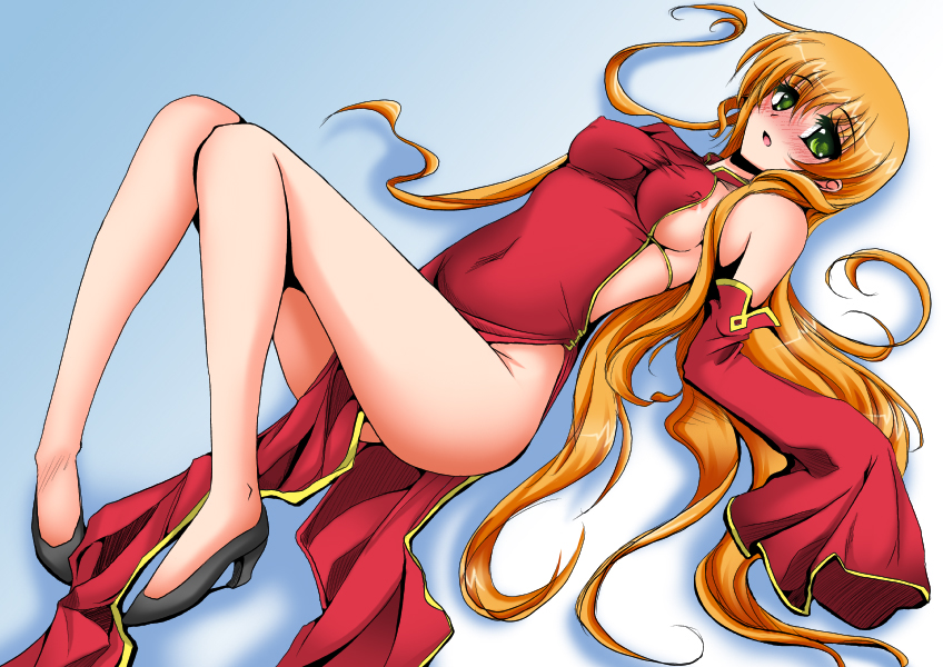 ixveria (lyrical nanoha and 2 more) drawn by frapowa and lain_(fuzinomiya)