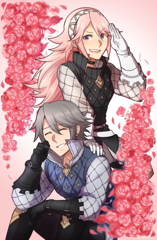 soleil and laslow (fire emblem and 1 more) drawn by craneace