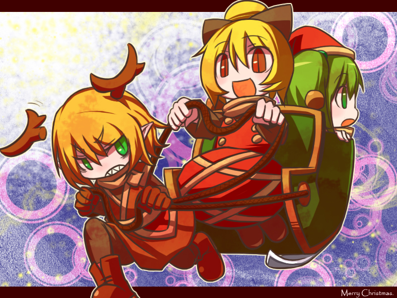 mizuhashi parsee, kurodani yamame, and kisume (touhou) drawn by hakika