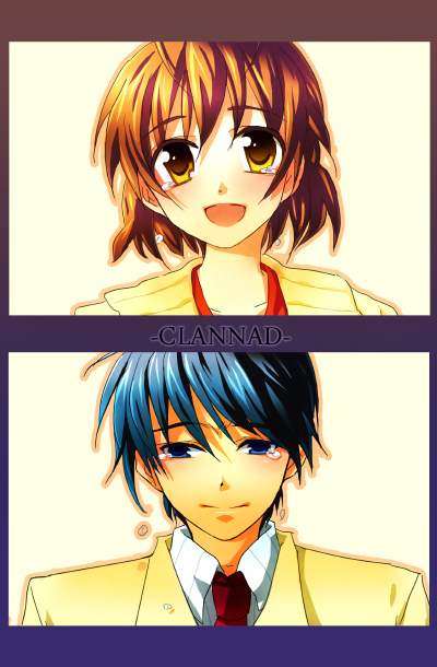 furukawa nagisa and okazaki tomoya (clannad) drawn by tsukasa_(loversmist)