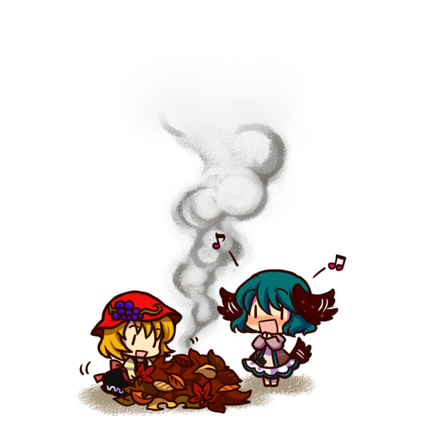 kasodani kyouko and aki minoriko (touhou) drawn by socha