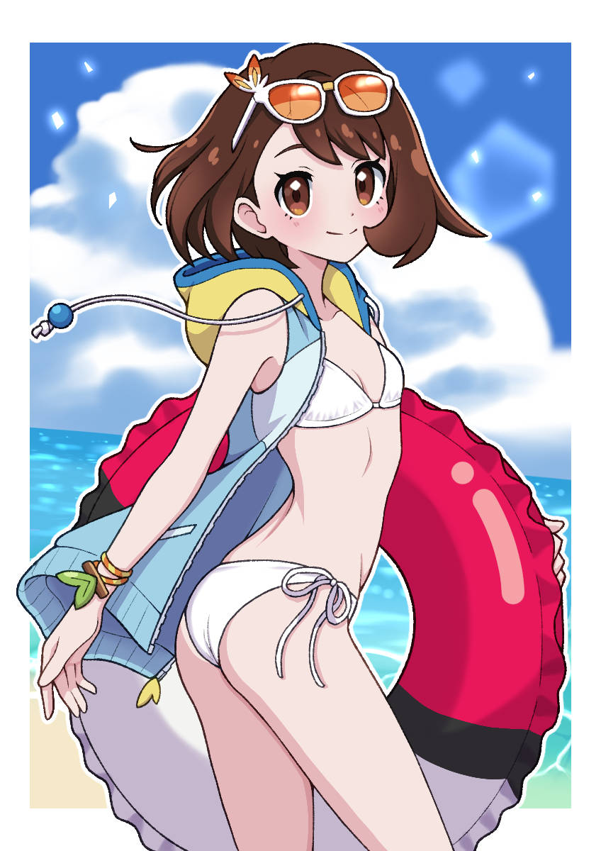 gloria (pokemon and 1 more) drawn by yuu_(jgvj7873)