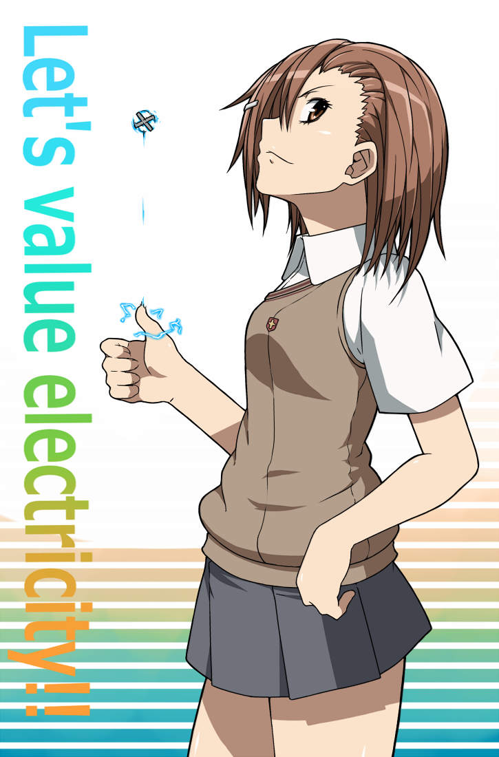 misaka mikoto (toaru majutsu no index and 1 more) drawn by gogiga_gagagigo